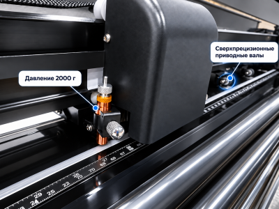 LISTII-1600 DUAL — профессиональный режущий плоттер: шаговый двигатель и двух инструментальная каретка